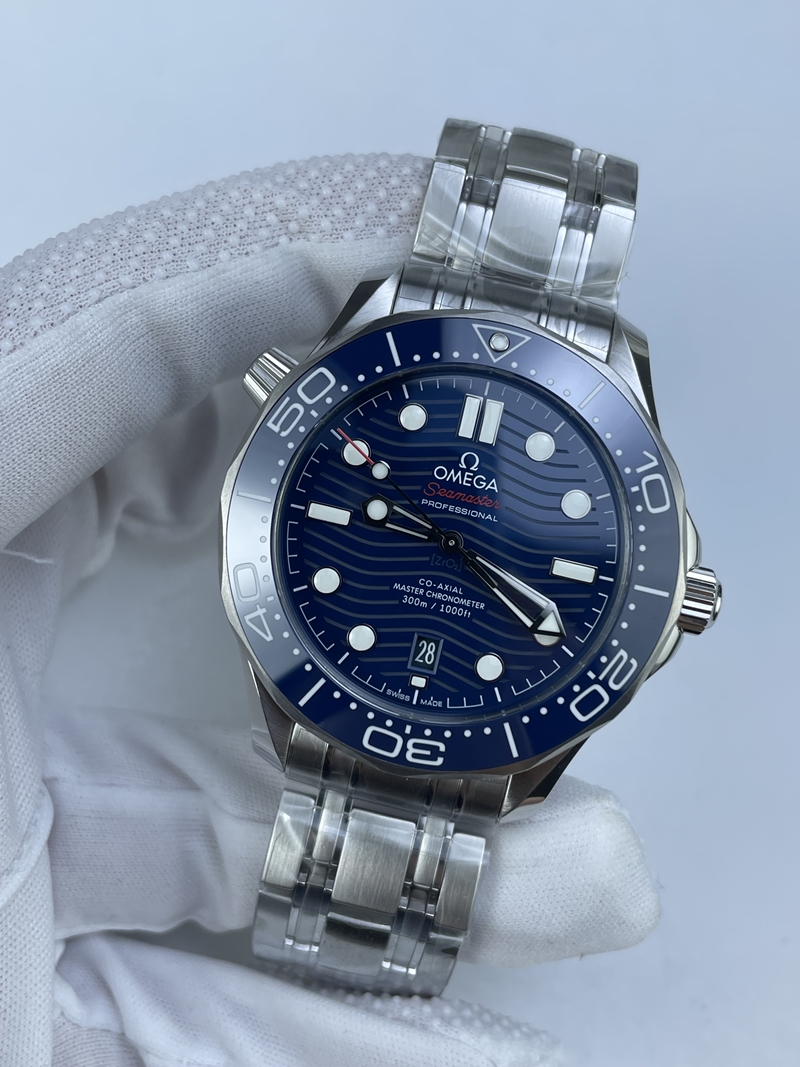 (준비완료/특급배송)NO.2928/VS공장 오메가 씨마스터 다이버 300 스틸 블루다이얼 VS8800 (최신무브업버전)