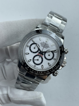 (준비완료/특급배송)NO.3693/초특급 갓성비 데이토나 스틸 세라믹베젤 화이트